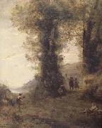Jean Baptiste Camille  Corot Pastorale (mk11) oil painting